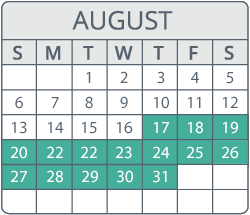 IM-ITE August 2023 Calendar