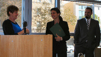 Drs. Asyyed and Diaz receiving awards
