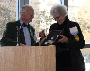 Dr. Faith Fitzgerald receiving Laureate Award
