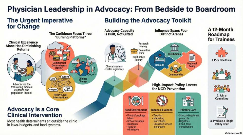 Physician Leadership in Advocacy Infographic