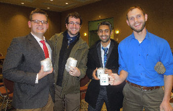 Doctor's Dilemma participants with ACP Mug- I think, therefore I.M.