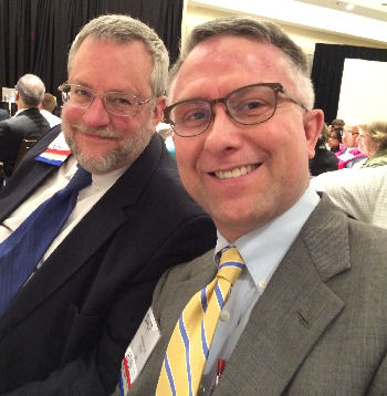 Drs. Liebow and Bundrick at Leadership Day