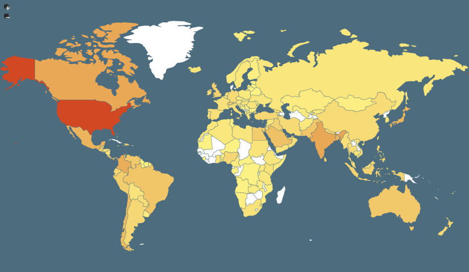 ACP International Chapter Map