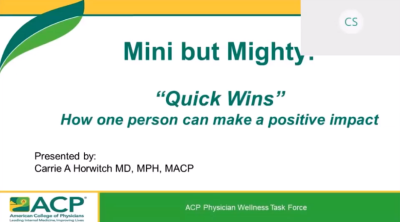 Mini But Mighty: Quick Wins for Positive Organizational Change