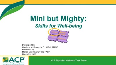 Mini but Mighty Skills for Well-being: Self-Care